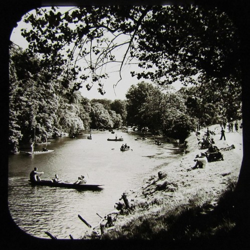 Glass magic lantern slide - magic,