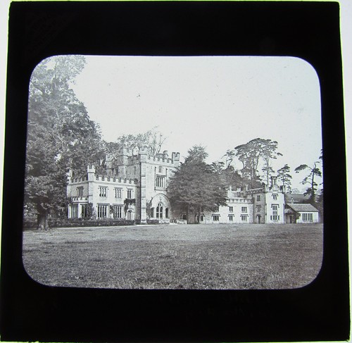 Glass magic lantern slide - lantern,