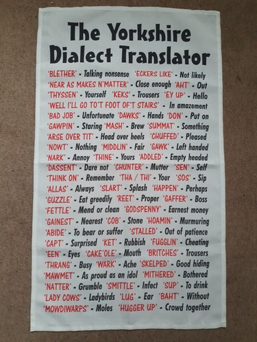 Yorkshire parole dialettali