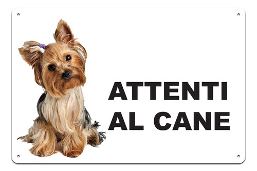 Cartello attenti cane in - cartello,