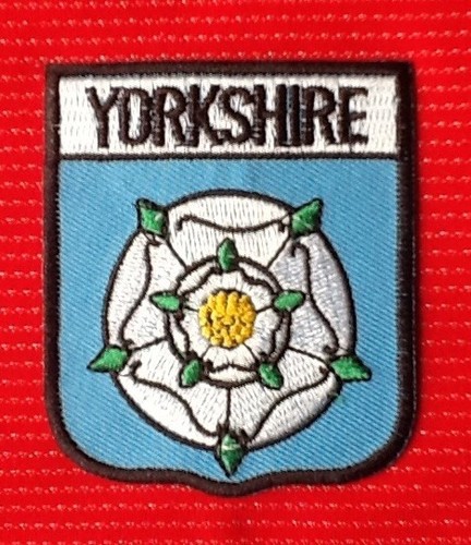 Yorkshire white rose badge - white,