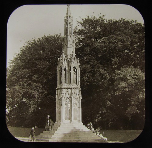 Glass magic lantern slide - lantern,
