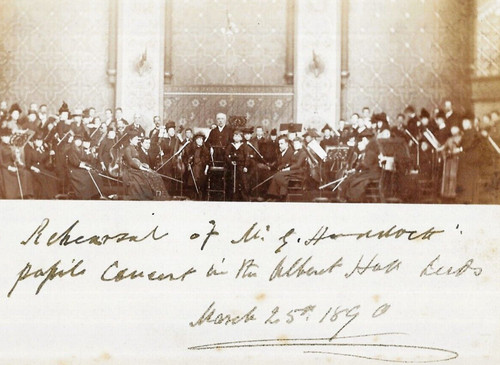 Cabinet card photo concert - card,