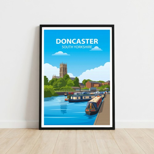 Poster viaggio doncaster - da,
